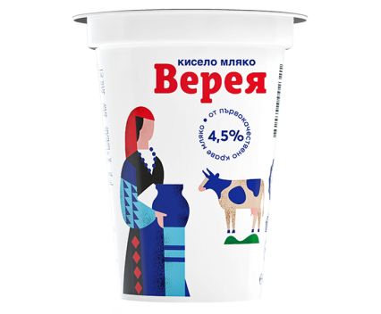 Кисело Мляко Верея 4.5% 400 г