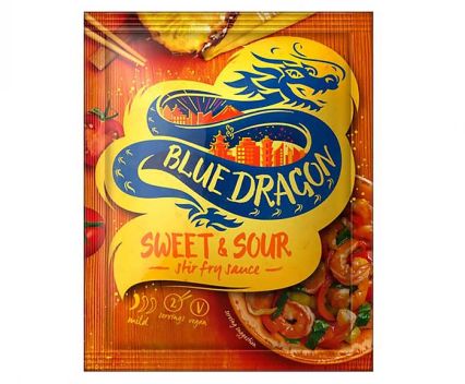 Веган Сладко-Кисел Сос за Готвене Blue Dragon 120 г