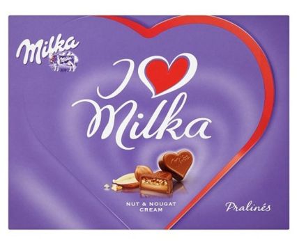 Шоколадови Бонбони I Love Milka с Лешник 110 г