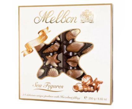 Шоколадови бонбони Melbon Sea Figures Морски фигури 250 г