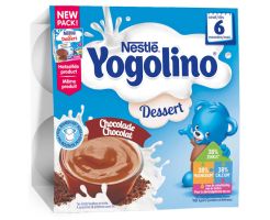 Млечен десерт Nestle Yogolino, Шоколад, 6+ месеца, 4 броя по 100 г