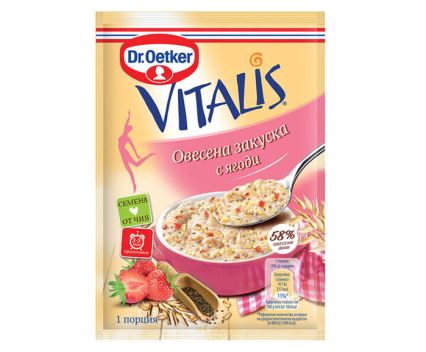 Овесена Закуска с Ягода Vitalis 56 г