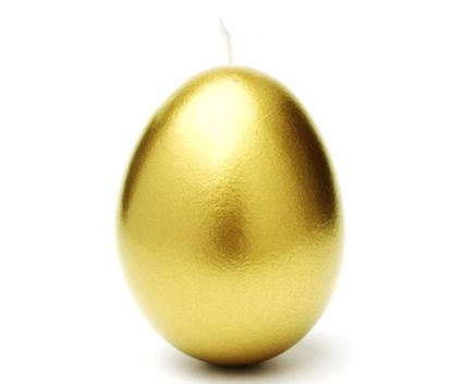 Ароматна Свещ Яйце Златна