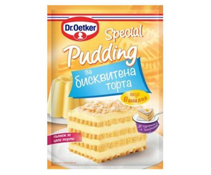 Специален пудинг за бисквитена торта Ванилия Dr. Oetker 70 г