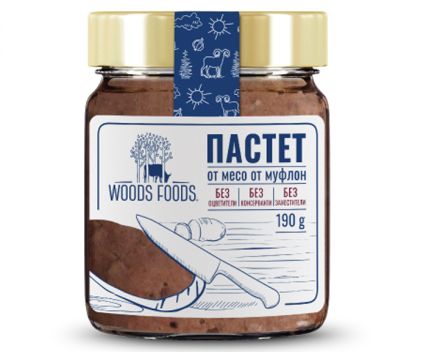 Пастет от месо от муфлон Woods Foods 190 г