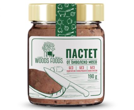 Пастет от биволско месо Woods Foods 190 г