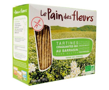 Био Хрупкави Хлебчета с Елда без Глутен Le Pain des Fleurs 150 г