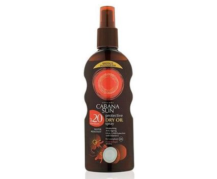 Слънцезащитно сухо олио Cabana Sun SPF 20 200 мл