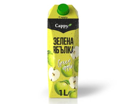 Плодова Напитка Cappy Зелена Ябълка 30% 1 л