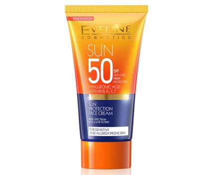 Слънцезащитен крем за лице Eveline SPF 50 50 мл
