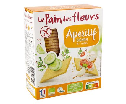 Био Безглутенови Хрупкави Хлебчета с Лук Le Pain des Fleurs 150 г