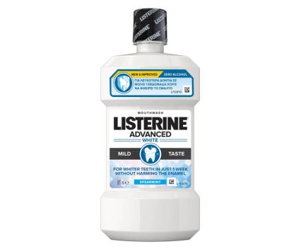 Вода за уста Избелваща Listerine Advaned White 250мл