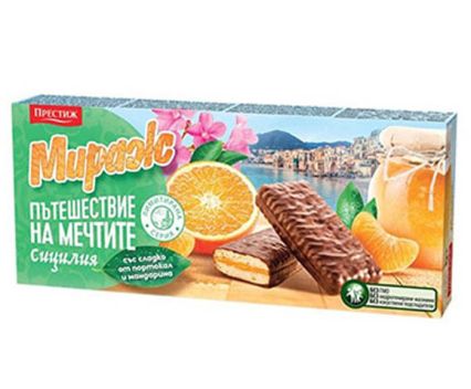Тунквани Бисквити Мираж със сладко от портокал и мандарина 200 г
