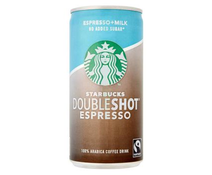 Кафе Напитка Starbucks Doubleshot Espresso с Мляко Без Захар 200 мл
