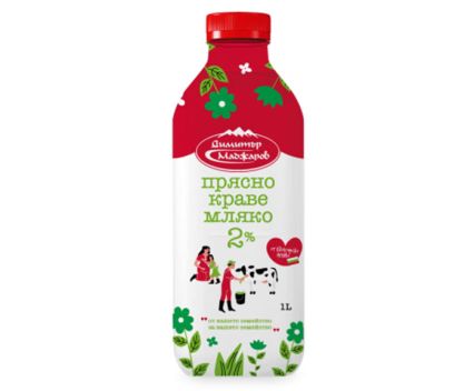 Прясно Мляко Маджаров 2% 1 л
