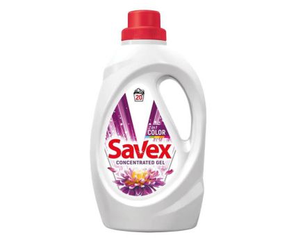 Гел за Пране Super Concentrate Savex 2in1 Color 20 пр. 1.1  л