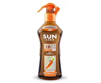 Слънцезащитен спрей масло за бърз загар Sun Like SPF 10 200 мл
