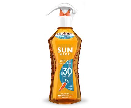 Слънцезащитен спрей сухо олио Sun Like SPF 30 200 мл