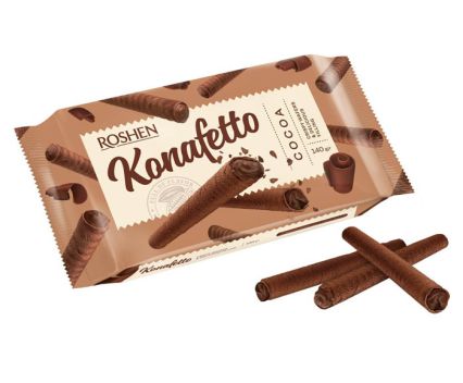 Вафлени Пури Roshen Konafetto Шоколад 140 г