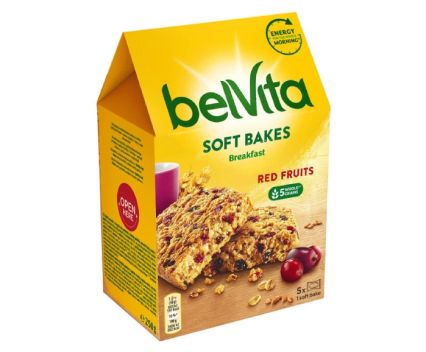 Бисквити BelVita Soft Bakes с Червена Боровинка 250 г