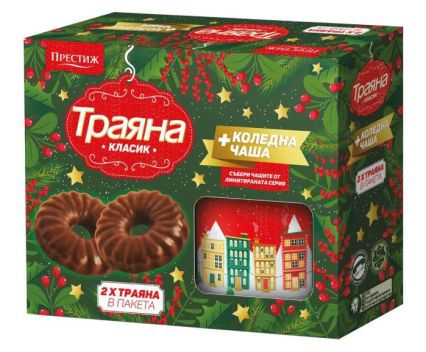 Бисквити Траяна Класик 2 х 160 г + Коледна Чаша