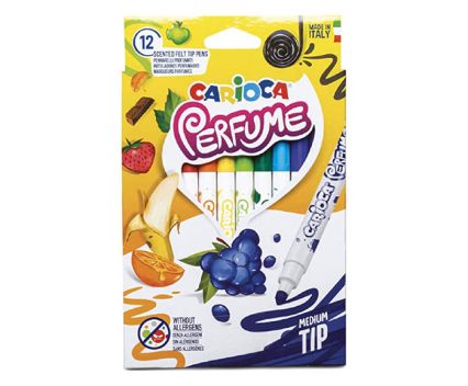 Ароматизирани флумастери Carioca разноцветни 12 бр