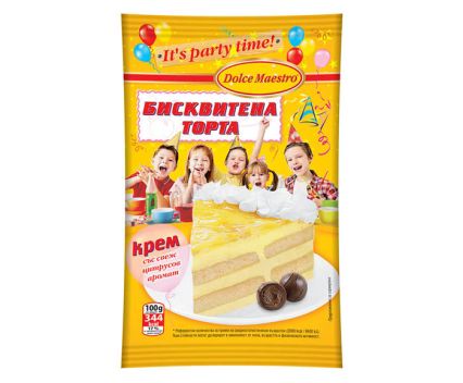 Крем бисквитена торта с цитрусов аромат Dolce Maestro 70 г