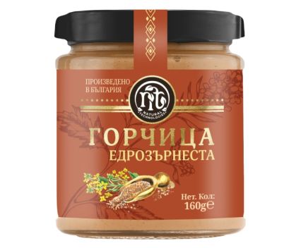 Горчица Natural Technologies Едрозърнеста 160 г