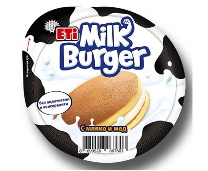Кекс Eti Milk Burger с Мляко и Мед 35 г