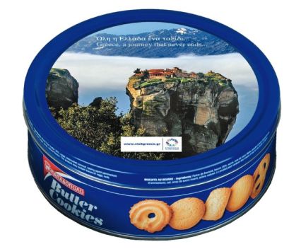 Маслени Бисквити Papadopoulos Mетална Kутия 454 г