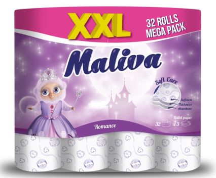 Тоалетна Хартия Maliva Romance 3 пл. 32 бр