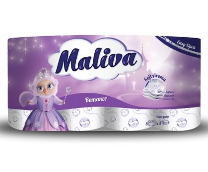 Тоалетна Хартия Maliva Romance 3 пл. 8 бр