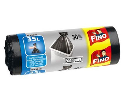 Торби за Смет Fino Economy 35 л 30 бр черни