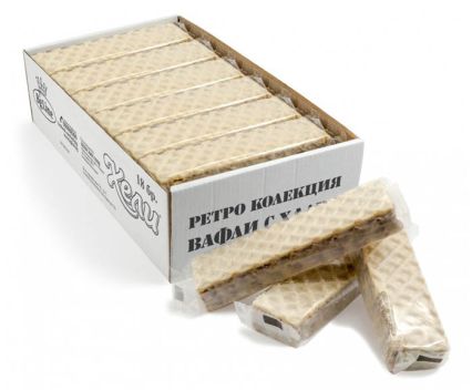 Вафла Хели Ретро с Бяла Глазура 1 бр