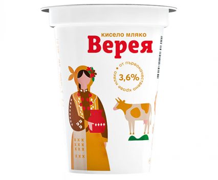 Кисело Мляко Верея БДС 3.6% 400 г