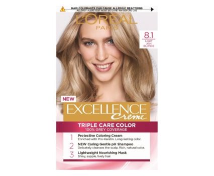 Боя за коса L'Oreal Excellence Creme 8.1 Естествено Пепелно Рус