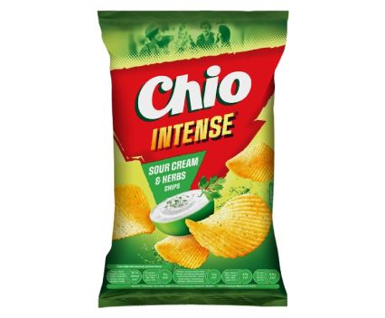 Чипс Chio Intense Сметана и Билки 120 г