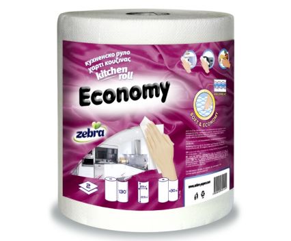 Кухненско Руло Zebra Soft&Economy 130 л. 2 пл. 1 бр