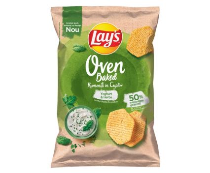 Печен Чипс Lay's Йогурт и Билки 105 г
