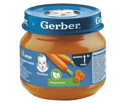 Пюре Nestle Gerber Моркови, Моето Първо Пюре 80 г