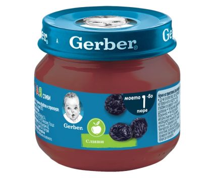Пюре Nestle Gerber Сливи, Моето Първо Пюре 80 г