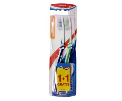 Четка за зъби Aquafresh Clean & Flex medium 2 бр.