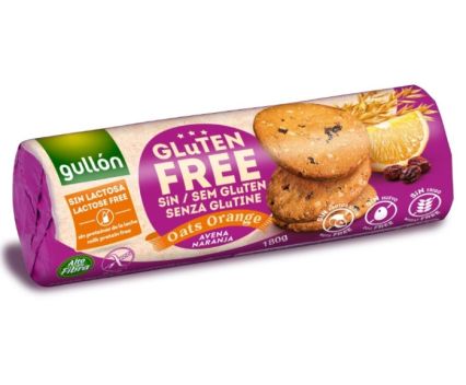 Бисквити Gullon Gluten Free Овесени Ядки с Портокал Без Лактоза 180 г