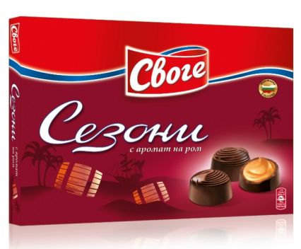 Шоколадови Бонбони Сезони Ром Своге 156.5 г