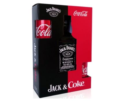 Уиски Jack Daniel's 700 мл + Coca Cola Кен 330 мл 4 бр