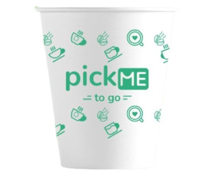 Картонени Чаши Печат Pick Me To Go 160 мл 50 бр