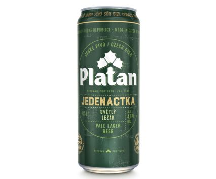Бира Platan 11 Pale Lager 4.6% Кен 500 мл