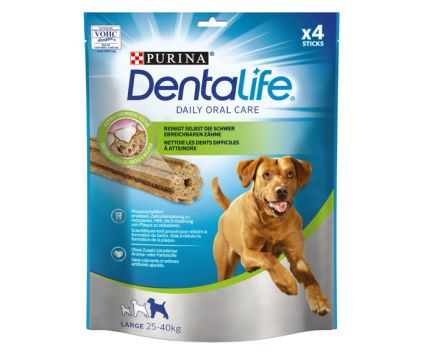 Лакомство за Кучета от Едри Породи Purina Dentalife 142г