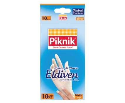 Латексови Ръкавици Piknik размер L 10 бр