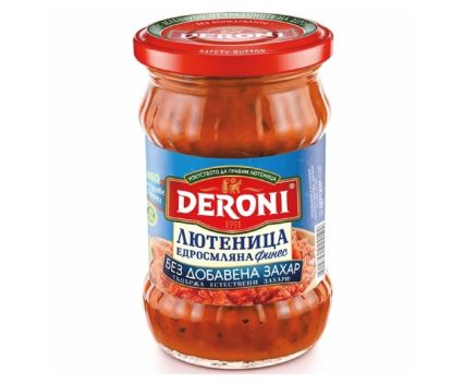 Едросмляна Лютеница Финес Без Добавена Захар Deroni 250 г